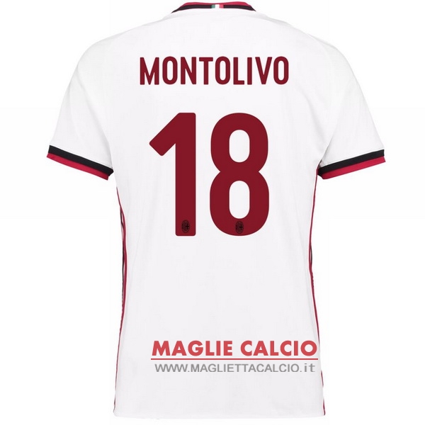 nuova maglietta ac milan 2017-2018 montolivo 18 seconda